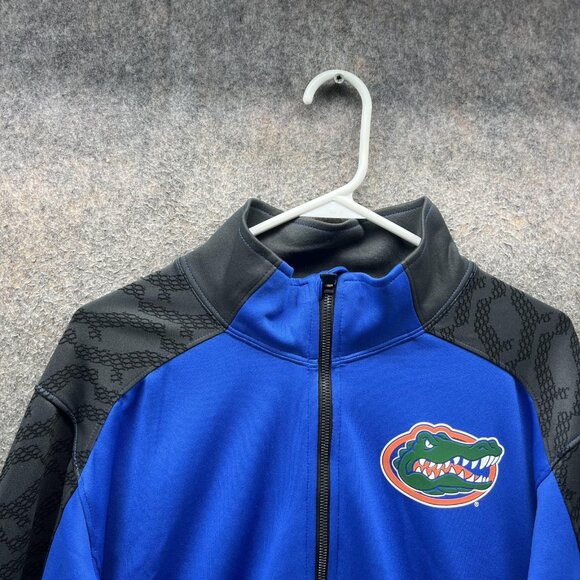 Florida Gators Jacket Mens Large Blue NCAA Football Nike Dri Fit Full Zip Track - Picture 3 of 10